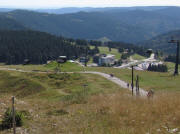 Blick vom Bismarkturm nach Osten zum Feldberger Hof am 31.8.2009