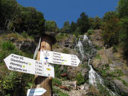 Blick nach Norden zum Todtnauer Wasserfall am 27.8.2009