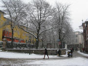 Blick nach Osten zum Augustinerplatz - Spielplatz am 14.2.2009