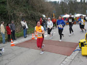 Halbmarathon am Sandfang 29.3.2009: Ein Freiburger Nachwuchsl�ufer um 15.25 Uhr 