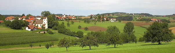 Blick nach Norden auf Ottoschwanden im April 2008