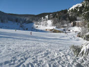 Blick nach Westen zum Schwarzenbach - Lift am 9.1.2009