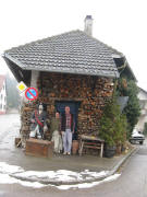Blick nach S�dosten zu "Jeany's Schatztruhe" in Feldberg am 4.2.2009