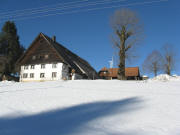 Blick vom Str��chen nach Nordwesten zum Hogenhof am 12.1.2009