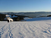 Blick �bers Jockenh�usle nach S�dosten zum Feldberg am 11.1.2009 in der Abendsonne