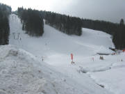 Blick nach S�dwesten zum Skihang am Notschrei am 27.1.2009