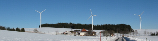 Blick nach Norden zum Plattenhof am 12.1.2009
