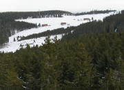 Blick vom Riesenbühlturm nach Norden auf die Waldhöfe am 16.1.2009