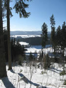 Blick nach S�den �ber Hiera und Leutkirch-Berg am 25.1.2009