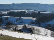 Blick von Neubauern-Ebel nach Süden über den Nazihof zum Feldberg am 11.1.2009