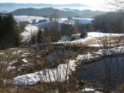 Blick vom Weberh�usle nach S�den �ber Rohr, Lindleh�h zu Dreisamtalnebel und Schauinsland am 11.1.2009