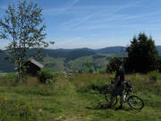Blick vom Bl��ling am 29.7.2009 nach Osten gen Bernau