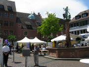 Blick nach S�den �ber den Kartoffelmarkt am 4.7.2009