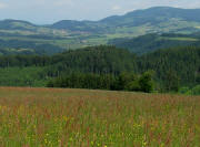 Tele-Blick vom Dreieck nach Nordwesten �ber St.Peter zum Kandel am 7.6.2009