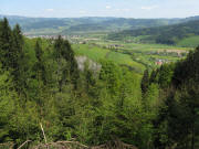 Blick nach Norden  vom Fu�enh�usle am 1.5.2009 ins Kirchzartener Becken