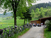 Blick nach Osten zum Gummenwald am 1.5.2009