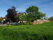 Blick nach Norden zum Landgasthof Werny in Mettenberg am 17.5.2009