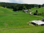 Blick �ber den Steinbachhof nach S�den in Schaltkarrendorf am 7.5.2009