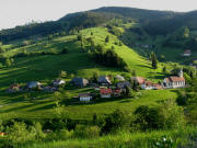 Tele-Blick von der R�ttener H�he nach S�den auf Wieden am 18.5.2009