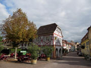 Blick nach Norden in die Thomasstrasse in Ettenheim am 26.10.2009