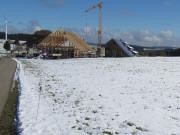 Blick nach Nordosten zum Fachwerk beim Gschwinghof am 19.10.2009