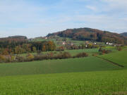 Blick von Eckacker nach Nordosten zu Hohe Eck ( (601 m) am 28.10.2009