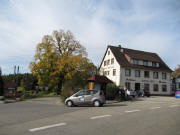 Blick nach Westen zum Gasthaus "Hintere Höfe" am 28.10.2009