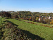 Blick nach S�dwesten �ber Heimbach am 27.10.2009