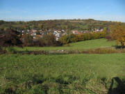Blick nach Westen �ber Heimbach am 27.10.2009