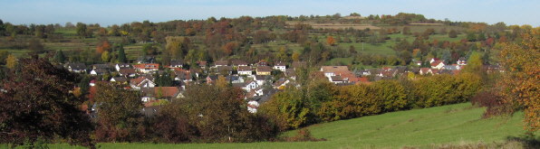 Blick nach Westen �ber Heimbach am 27.10.2009