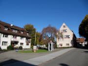 Blick nach Norden in Heimbach am 27.10.2009 - Rathaus links