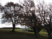 Blick nach S�dosten zum Hochebenehof am 31.10.2009