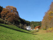 Blick nach Norden hoch zum Klausenhof in Hintereschbach am 18.11.2009