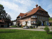 Blick nach Westen zum Gasthaus zum Hirschen in Langenbach am 7.9.2009