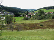 Blick vom Glastr�gerh�usle nach Nordwesten gen Hinterlangenbach und Bregstrasse am 7.9.2009