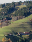 Tele-Blick vom Lusth�usle nach Westen zum Gstiehlhof am 19.11.2009