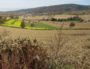 Blick nach Norden vom Fohrenberg auf M�nchweier am 27.10.2009