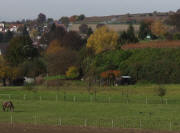 Blick von Mundingen nach Nordwesten zum Landeck-H�henweg am 28.10.2009