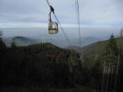 Blick nach Norden von der Bergstation �ber die Seilbahn am 31.10.2009