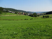 Blick von der Wilhelmsh�he nach Osten �ber Schonach am 8.9.2009