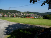 Blick von Kuttlematten nach Nordosten �ber Schonach am 8.9.2009