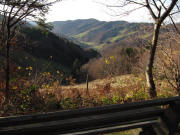 Blick vom Weg vom Sch�rlebuck zum Helmiseck nach S�dwesten ins M�nstertal am 19.11.2009