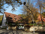 Blick nach Norden zum Gasthaus zum Stahl am 29.10.2009