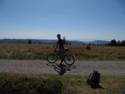 Westweg am St�berwasen zwischen Feldberg und Notschrei am 9.9.2009: Blick nach S�den �bers Wiesental