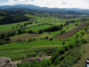 Blick von der Hochburg nach Osten zum Kandel und Sexau am 6.9.2009