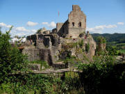 Blick nach Norden zur Ruine Hochburg am 6.9.200