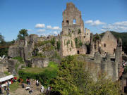 Blick nach Norden zur Ruine Hochburg am 6.9.200