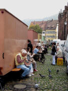 Wurtessen am M�nstermarkt auf der R�ckseite - so auch am 22.9.2009