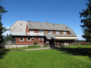 Blick nach Norden zum Berggasthaus St�benwasen am 9.9.2009 - auf der Terrasse bei angenehmen 22 Grad