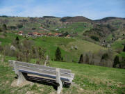 Blick vom Str��chen von Ober-Rollsbach nach Laitenbach am 29.4.2010 nach Nordwesten auf  Laitenbach